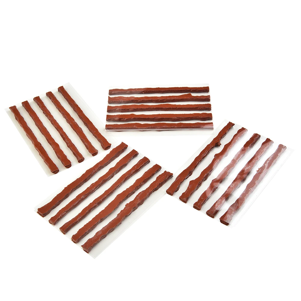 

20pcs Tire Repair Plug Tubeless Seal Patch For Tyre Maintenance Automatic Vulcanizing Motorcycle Tire Repair Vacuum Tyre Patch