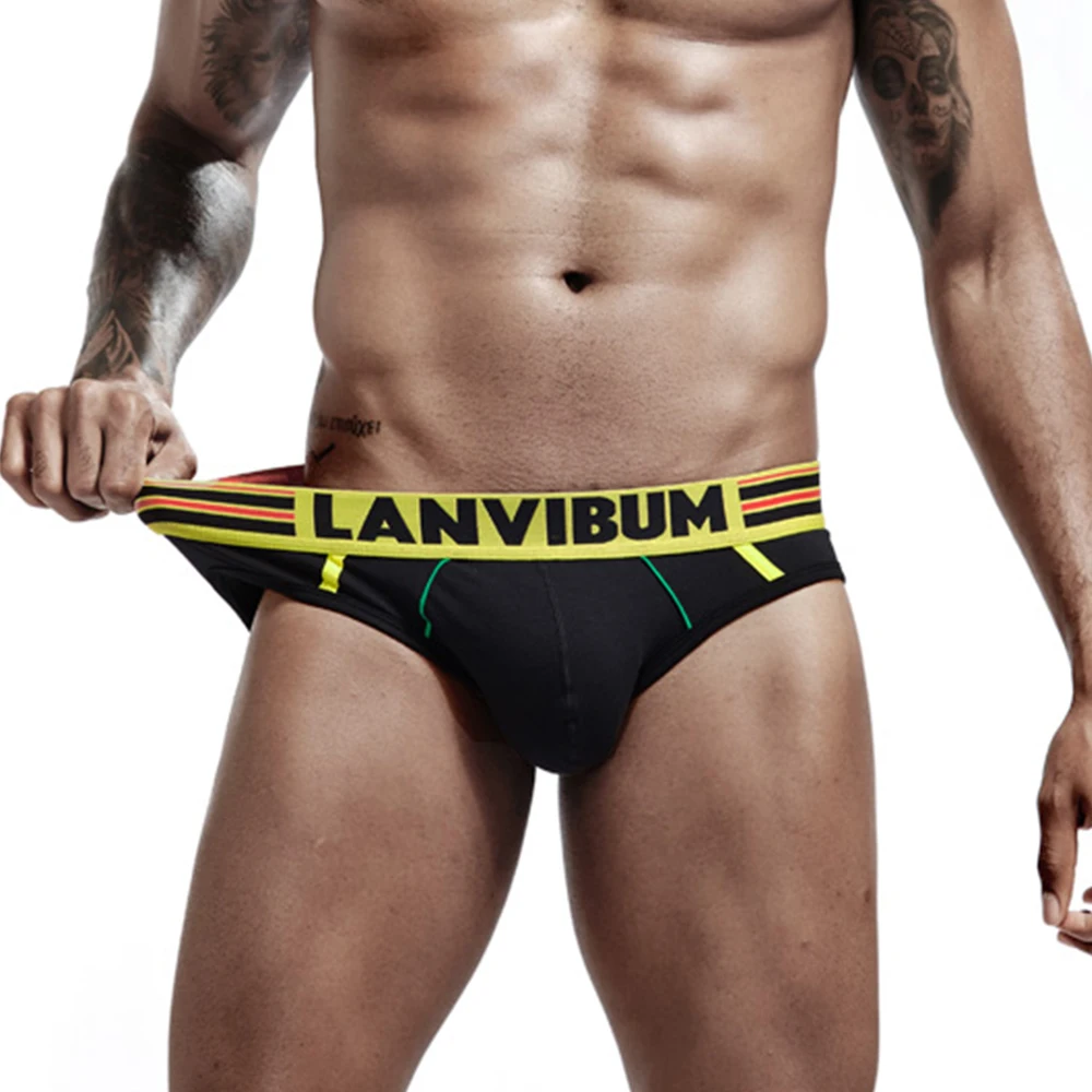 

Briefs For Men Sexy U Convex Pouch Lingerie Underpants Low Rise Trunks Underwear Fashion Letter Panties Quick Dry Panties
