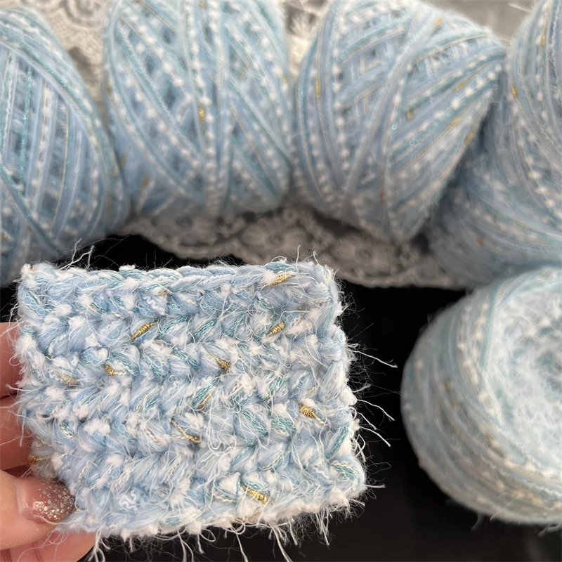 

100g Hand Mixed Line Dream Threads Weaving Yarn Knit Yarn Hand Crochet Craft Thread Yarn Crochet Knitting Dark Green Wool Gift