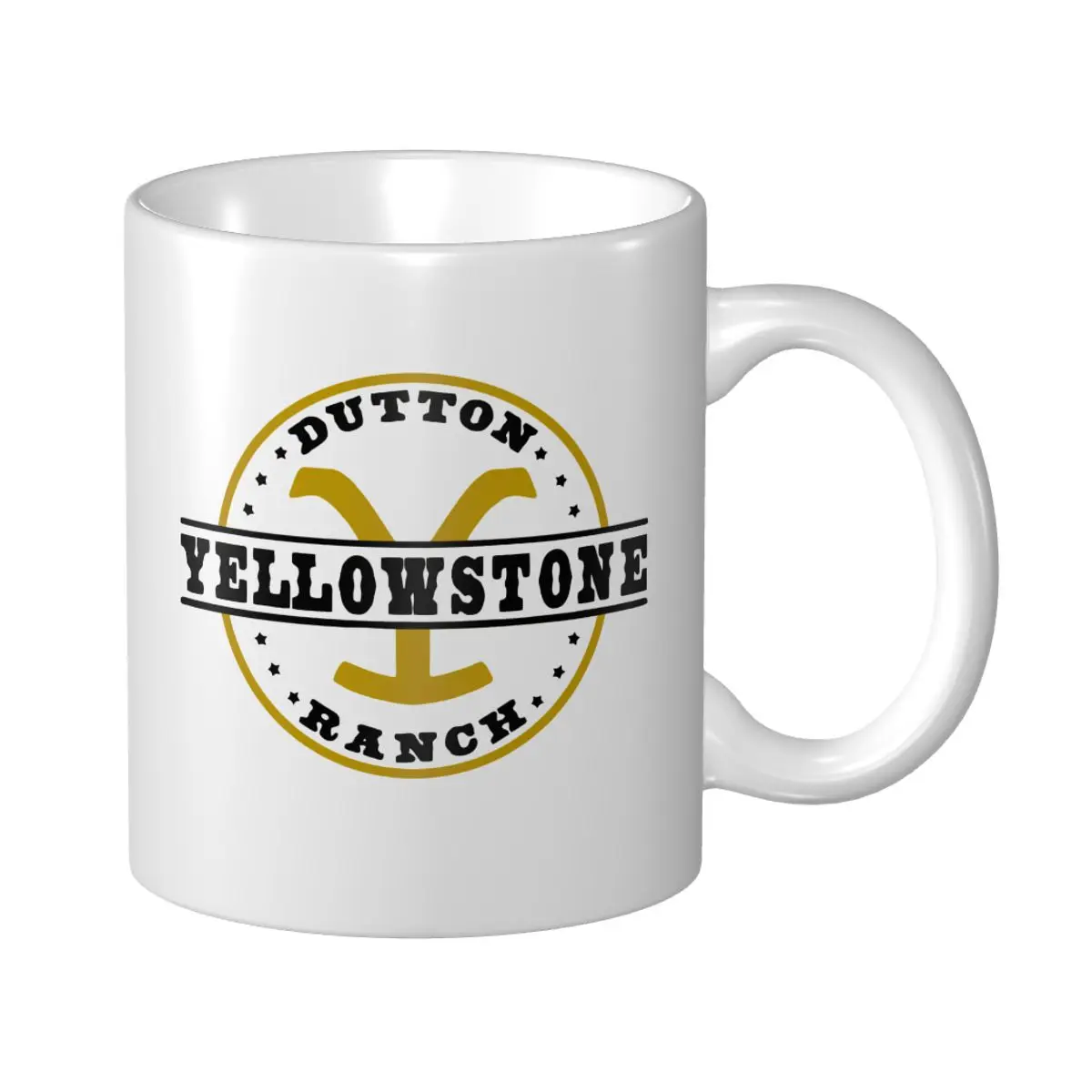 

Кофейная кружка Yellowstone, однотонные кружки, индивидуальные керамические кружки, Экологичная чайная чашка 330 мл (11 унций)