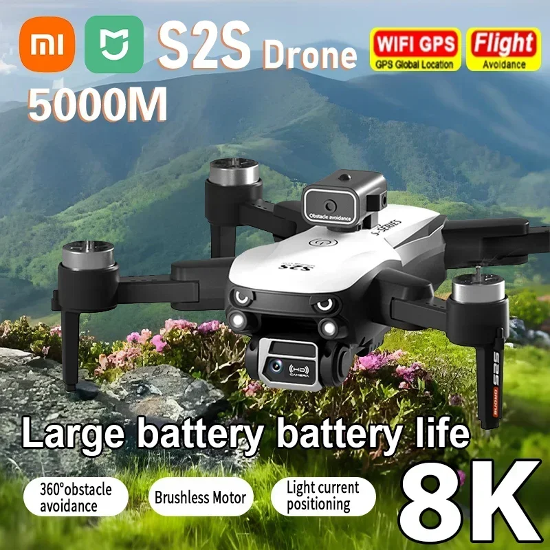 XIAOMI MIJIA оригинальный S2S Дрон 8K HD с двойной камерой бесщеточный двигатель дрон для