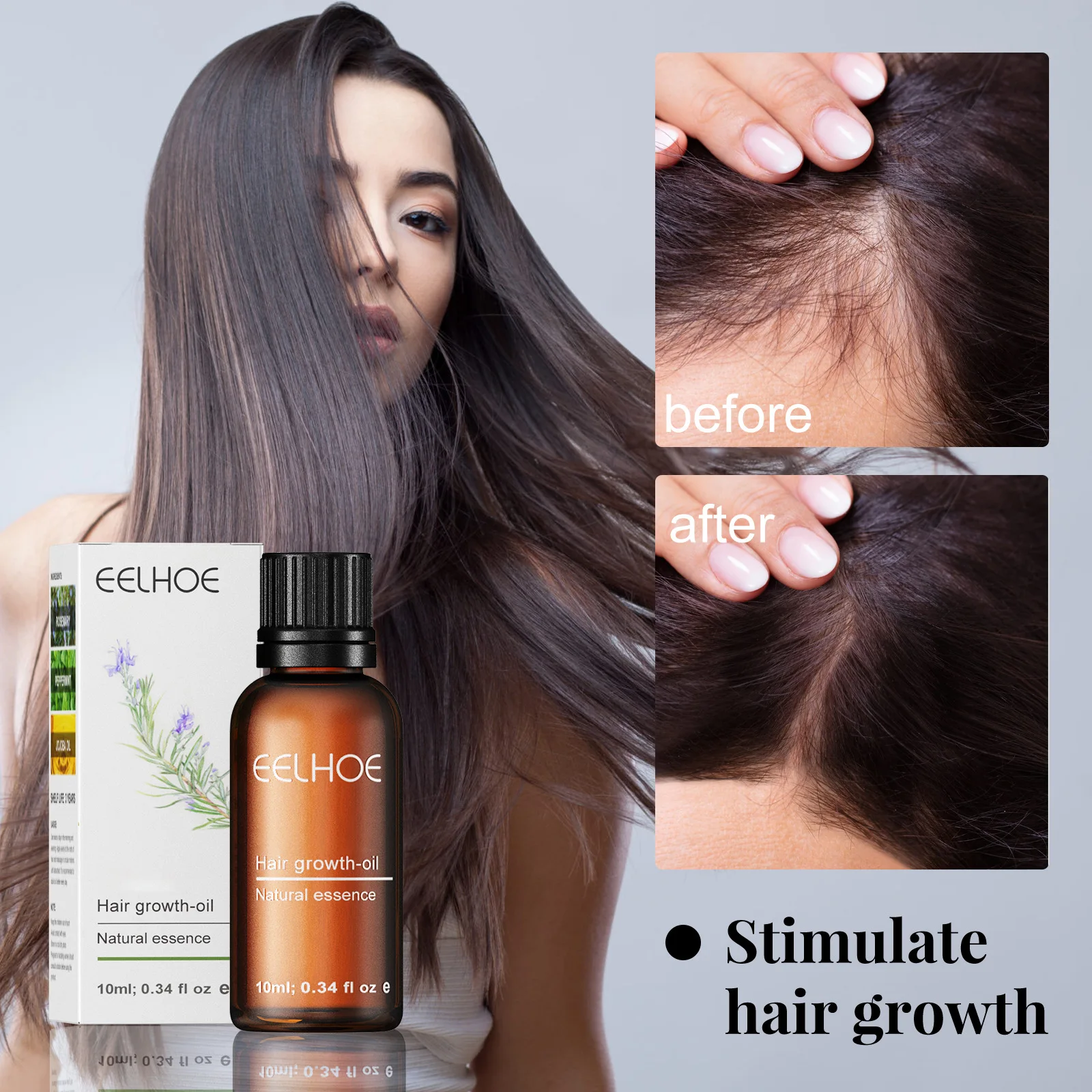 

Rosemary hair growth scalp massage care nourish strong and tough hair stimulate hair follicle hair nutrient solution
