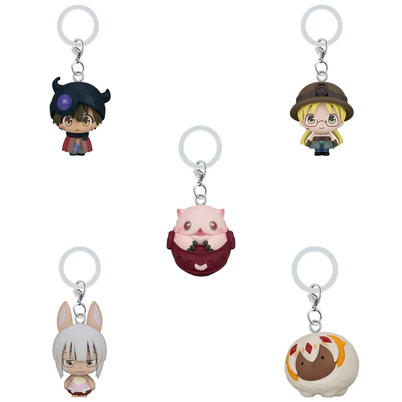 Фото Коллекционный брелок-подвеска Bandai Made In Abyss Authentic Gashapon с фигуркой Фапуты, украшение для фанатов аниме №2
