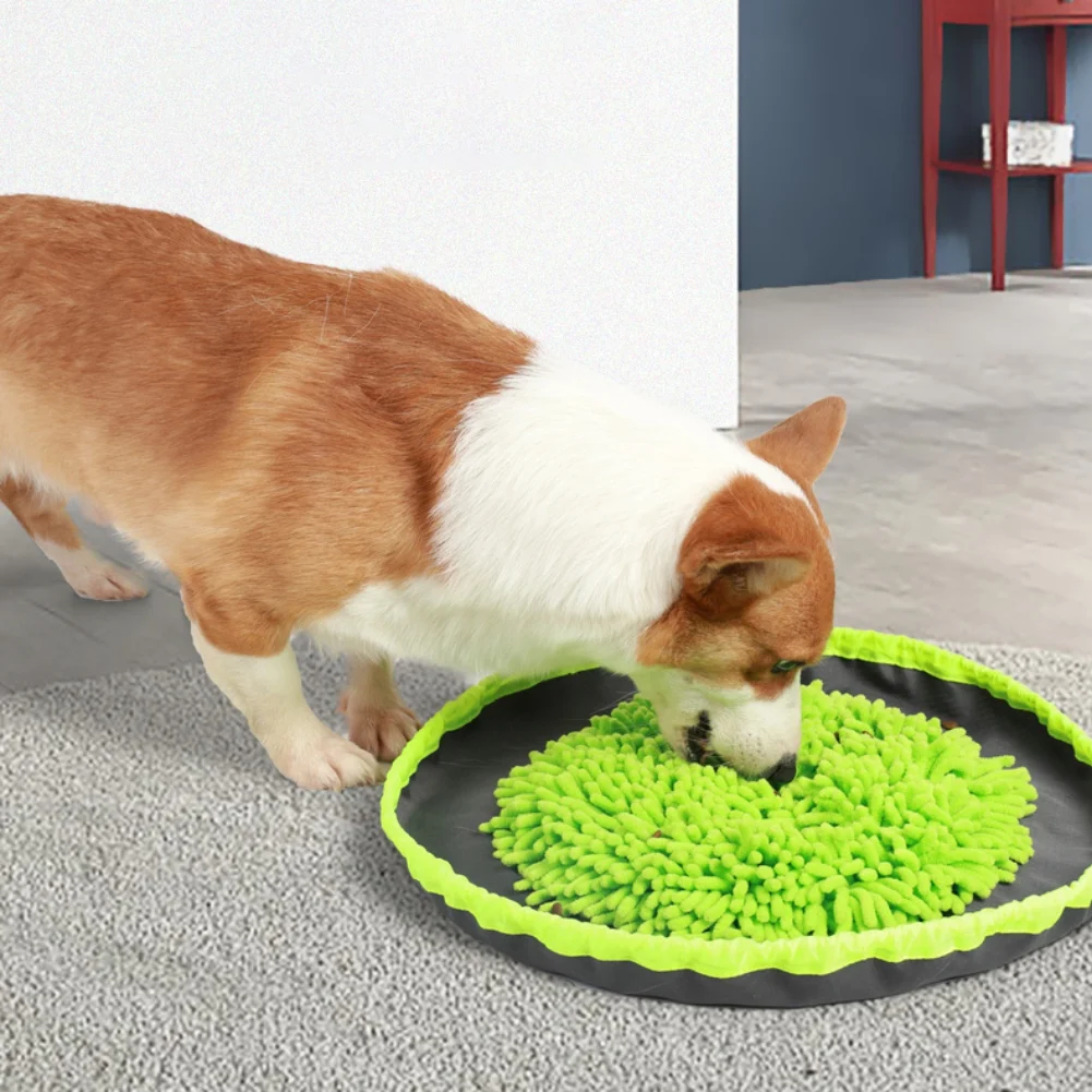 

Pet Dog Snuffle Mat Nose Smell Training Sniffing Pad Dog Puzzle Toy Slow Feeding Bowl Food Dispenser Carpet Dog Toys Supplies