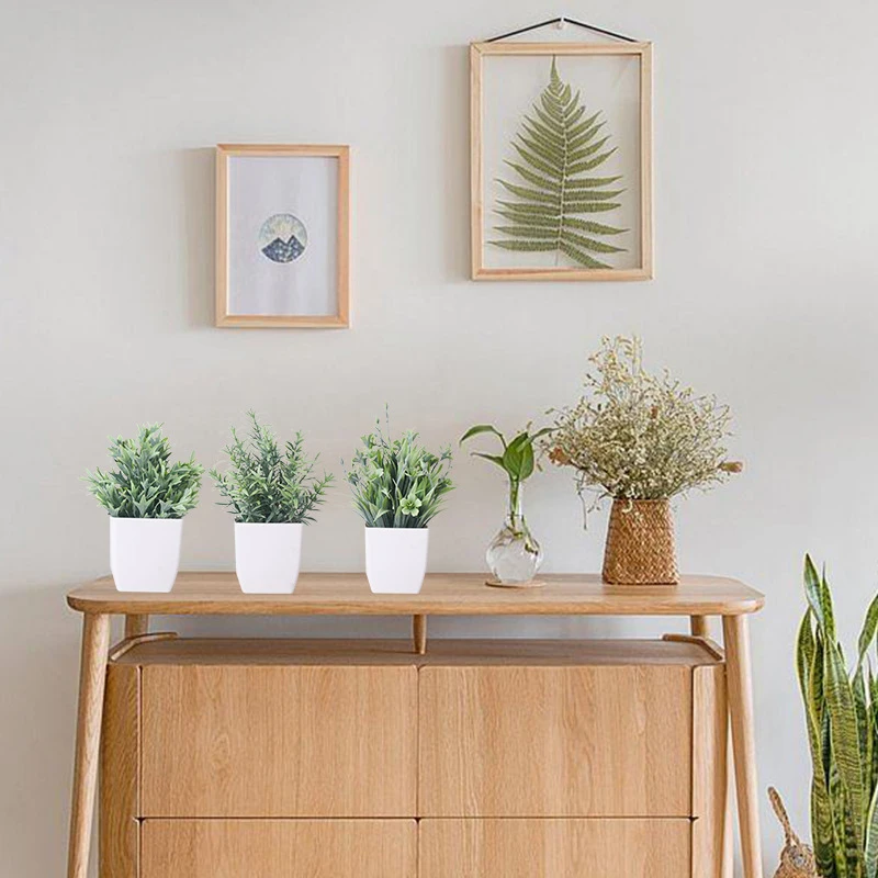 1 шт. искусственное бонсай зеленое растение Магнолия трава Горшечное для дома