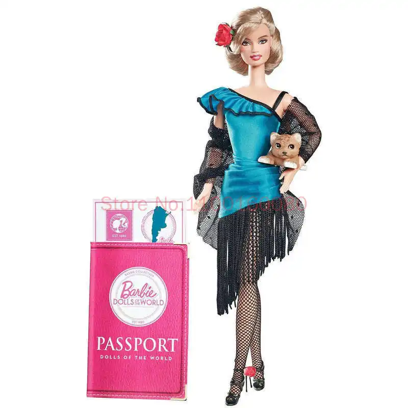 Фото Кукла Mattel Barbie Argentina Dolls Of The World, подлинная, лимитированная серия, коллекционный подарок для взрослых коллекционеров, изысканный подарок №3