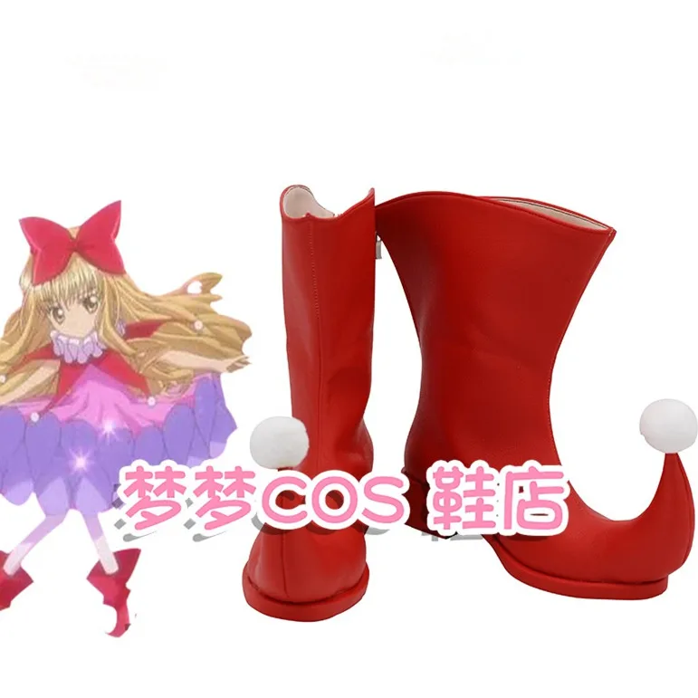 Shugo Chara Mashiro Rima Обувь для косплея Костюм комиксов ручной работы Кожаные сапоги