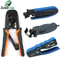 crimper network tools ethernet cable stripper for rj45 through hole connector cat5678 multifunction network cable pliers