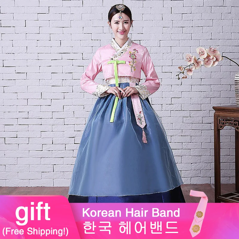 

Костюм с вышивкой Hanbok, легендарный костюм, корейский Свадебный костюм, танцевальный костюм для выступлений, индивидуальный костюм для беременных мам