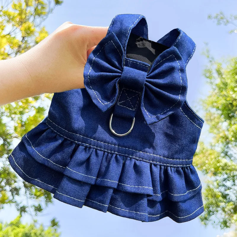 

Puppy Summer Clothing Designer Dog Clothes For Small Dog Large Dress Bowknot Cute Skirt Fashion Vest Chihuahua York Dog Clothes