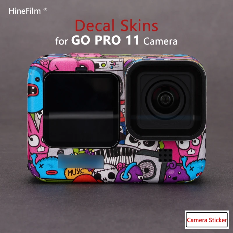 Купи GO PRO 11 Decal Skin Protective Film for GoPro Hero 11 Black Action Camera Protector Cover Film Sticker Wraps Cover Case за 881 рублей в магазине AliExpress