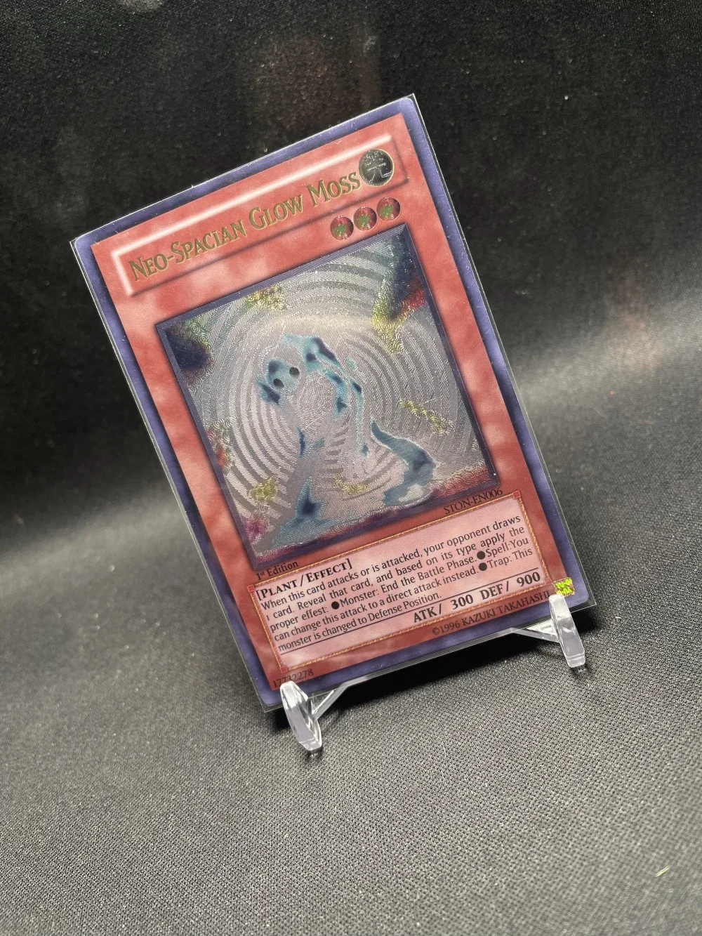 Yu-Gi-Oh Ultimate Rare STON-EN006/Neo-Spacian Glow Moss Детские подарочные коллекционные