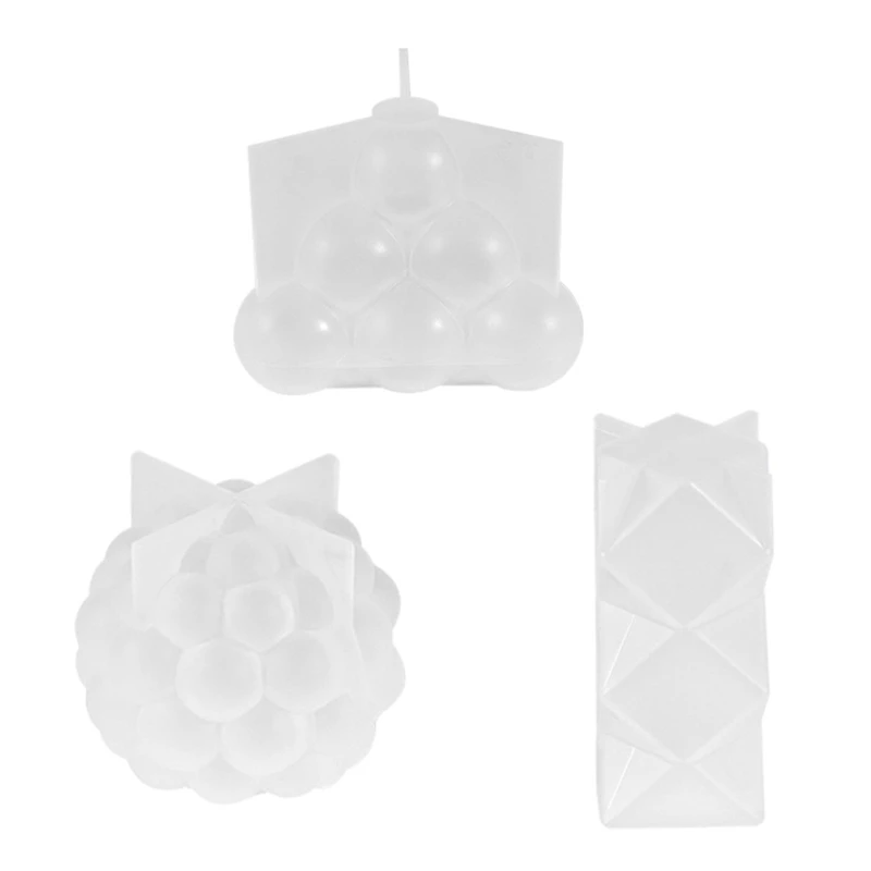 

95AB 3D Irregular Shape Silicone Molds Epoxy Resin Mold DIY Crafts Polymer Clay Plaster Mold DIY Candle Handmade Soap Tools