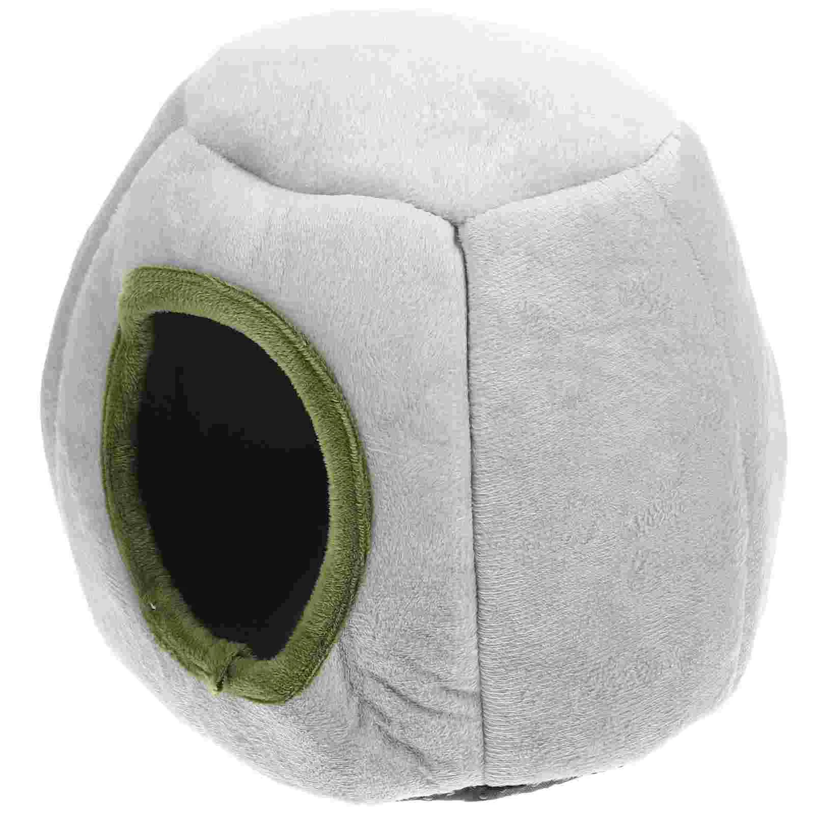 

Hamster Bedhideout House Warm Chinchilla Small Sleeping Guinea Winter Hutcave Pets Keeping Sponge Reusable Breathable Household