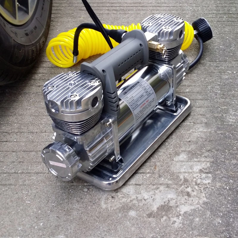 Air Compressor car air pump twin cylinder tire punch 12V portable high-power car inflatable pump