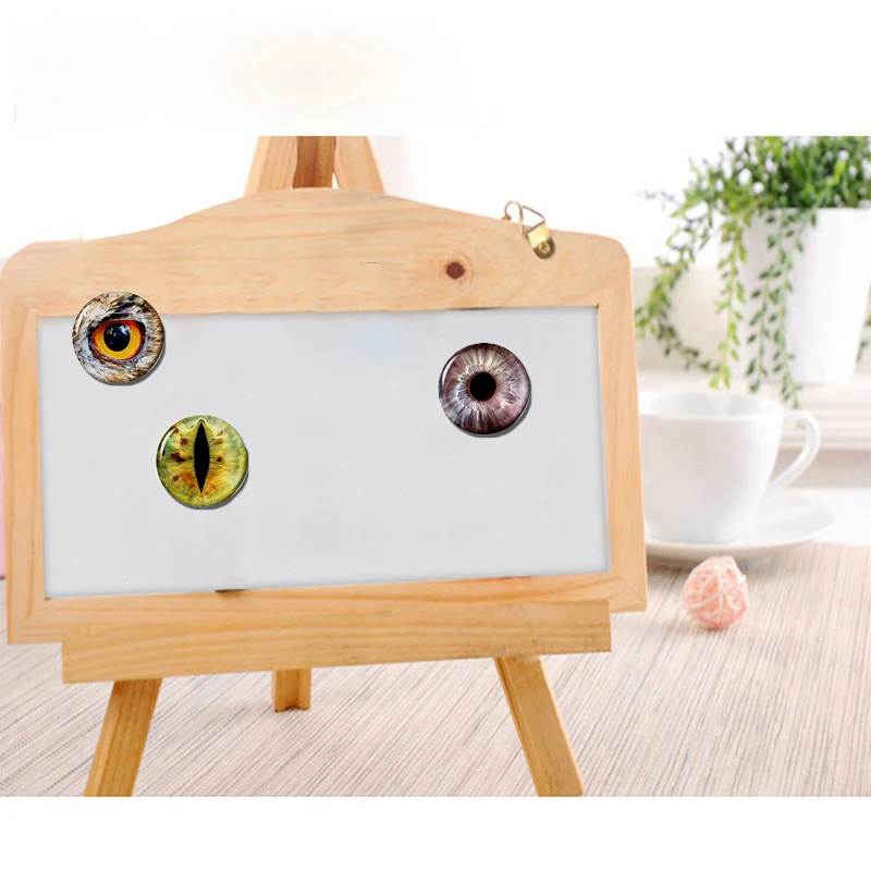 Сова птичий глаз 30 мм магнит на холодильник Smaug змея чудовище стеклянный