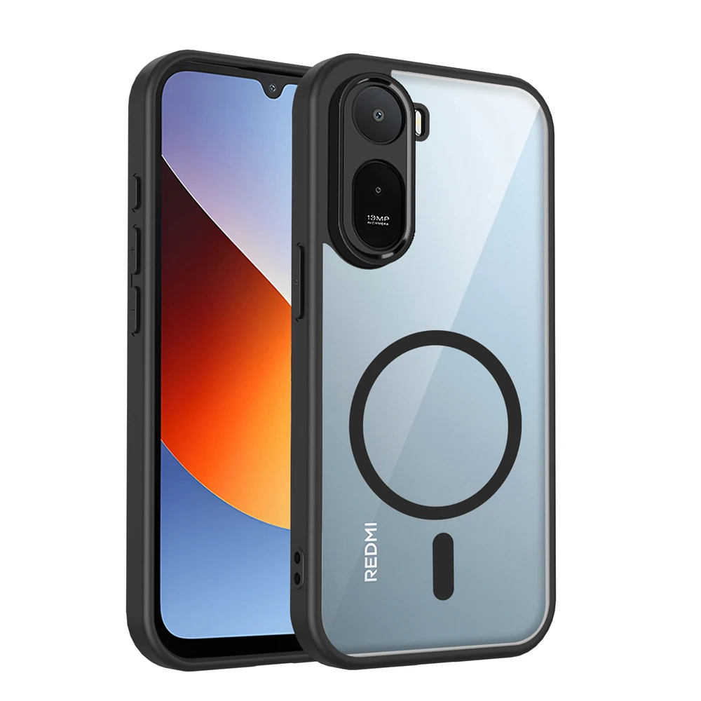 Прозрачный магнитный чехол KEYSION для Redmi A7 Pro, мягкий силикон + поликарбонат, прозрачная ударопрочная задняя крышка для Xiaomi Redmi A7 Pro (art.: 3920da89eaf90) - 3920da89eaf90