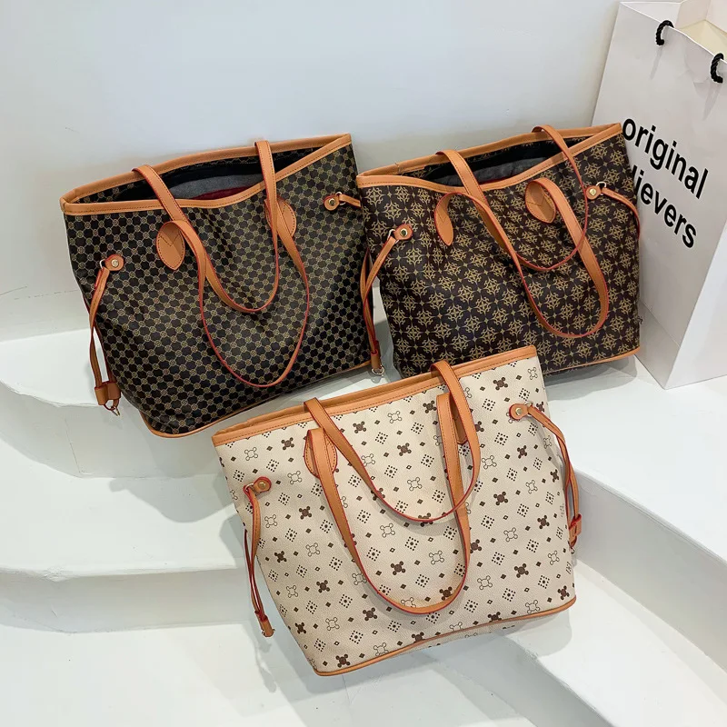 

Printed Bag Female 2021 Autumn New Child Mother Bag Korean Version Large Capacity Tote Bag Fashion Trend Shoulder Bag