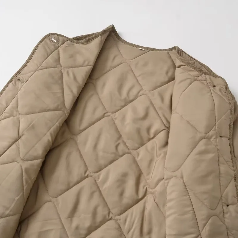TRAF ZR Стеганые пальто Зимние парки для женщин Теплые женские зимние Базовые цвета