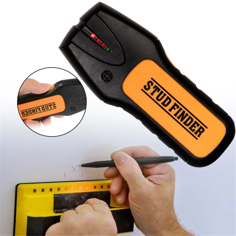 

3 In 1 Handheld Metal Detector Find Metal Wood Studs AC Cable Live Wire Detect Scanner Electric Finder Wall Detector