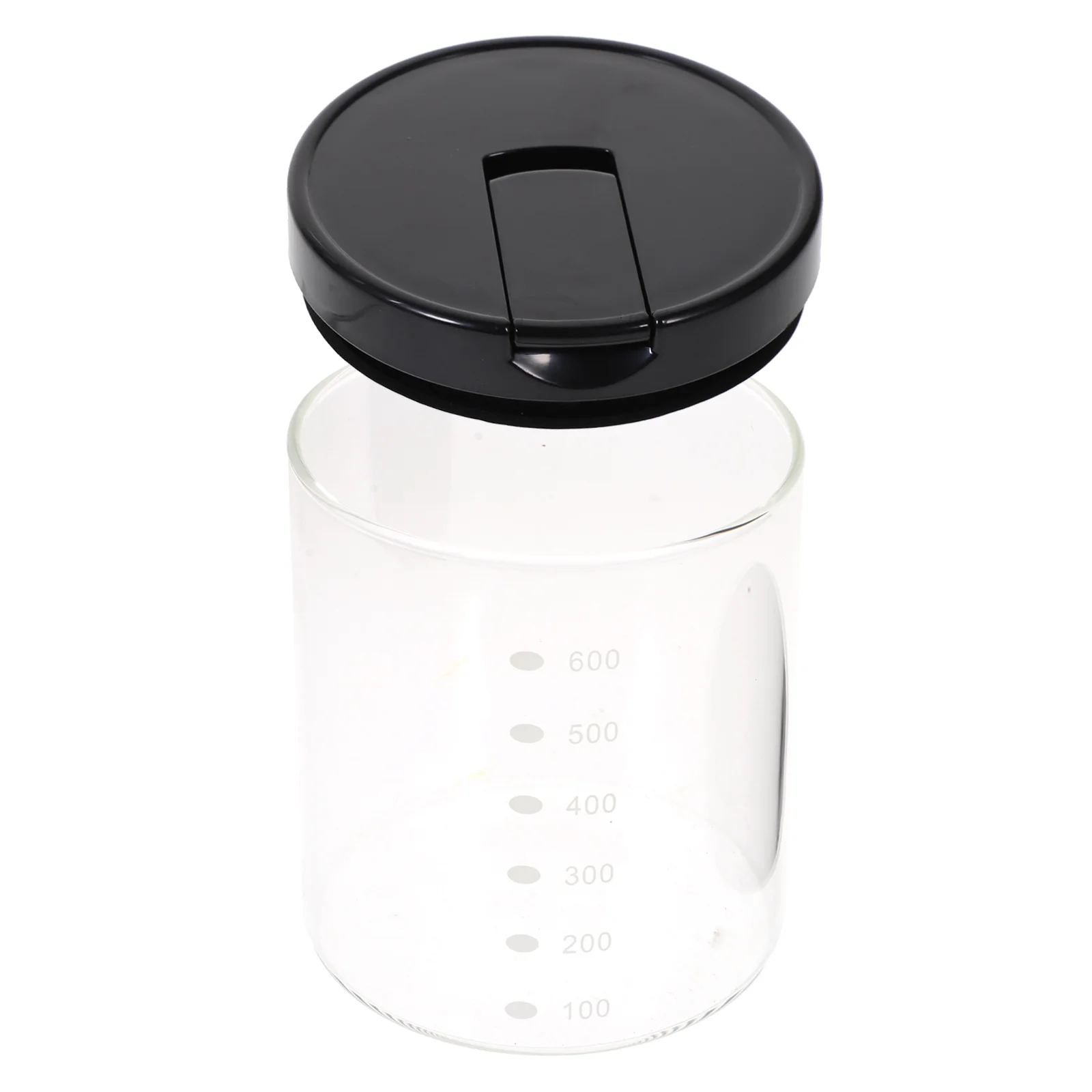 

Food Storage Jar Glass Container Candy Jars Lids Clear Tea Grains Holder Containers