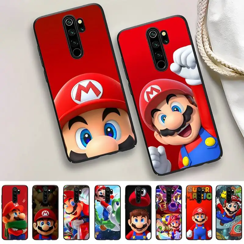 

Super-Mario-Bros-Flexible Phone Case For Redmi 5 6 7 8 9 10 plus pro 6 7 8 9 A GO K20 K30 K40 pro plus F3 Fundas