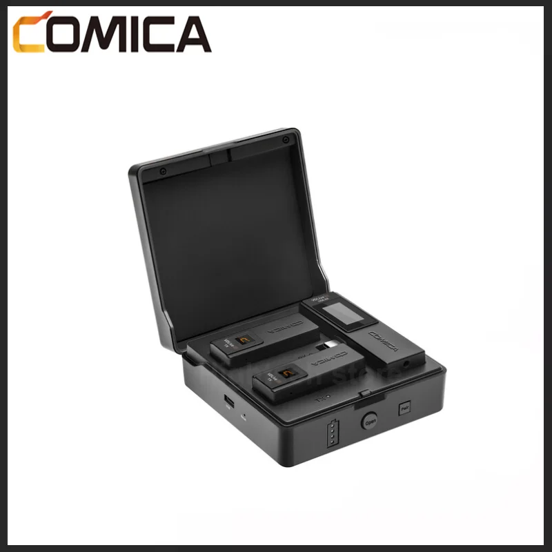 Двойная Беспроводная микрофонная система Comica VDLIVE 10 2 4G с зарядным чехлом