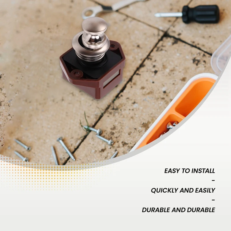 Кнопочный замок с защелкой бытовая кнопка для дверей мебели