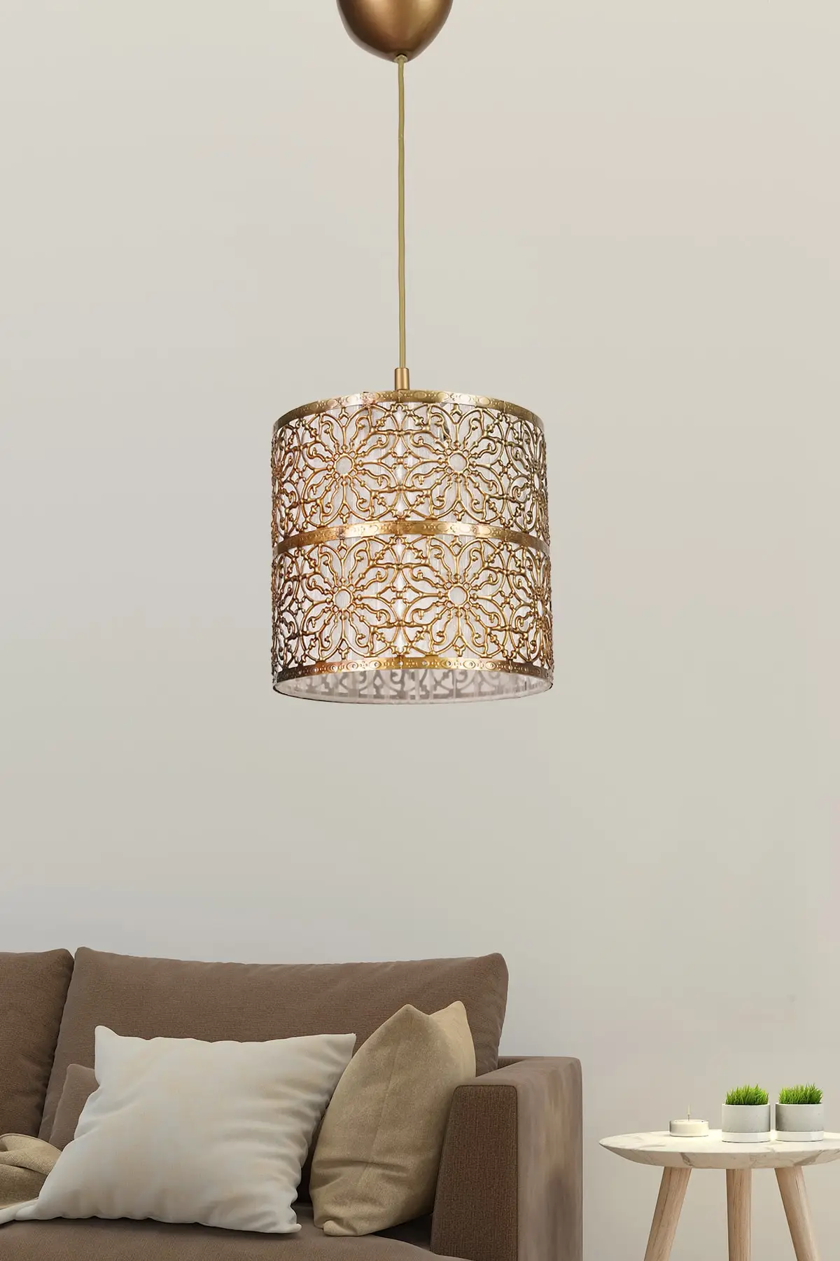 Современная металлическая Подвесная лампа 20 х20 см, комнатное освещение для кухни, спальни