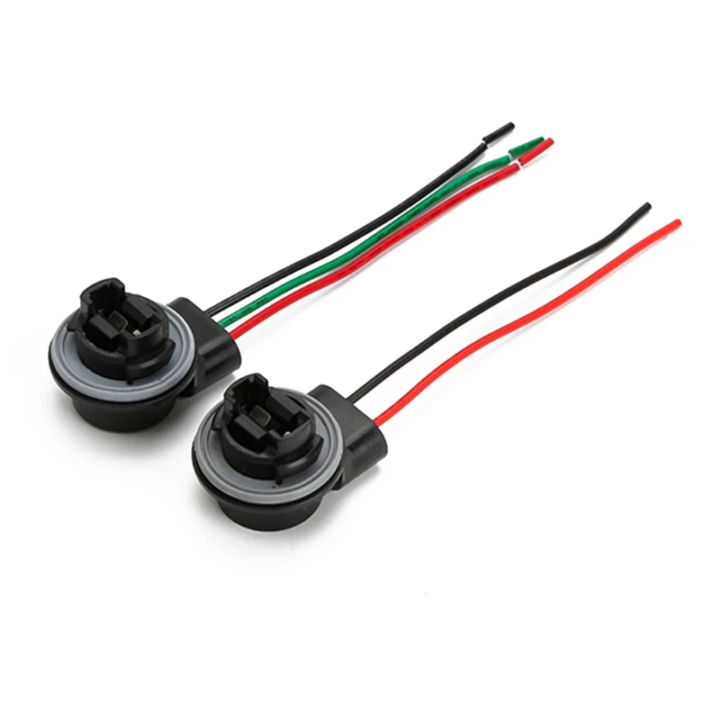 

3156 3157 LED Holders Wire Harness Heat Proof Socket Adapter Headlight Connector