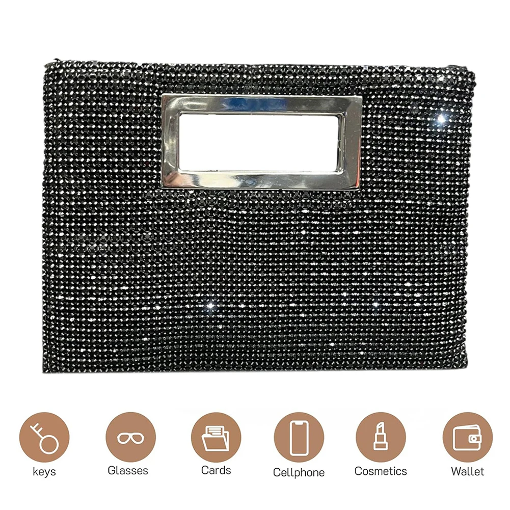 Женская вечерняя сумка-клатч на плечо с цепочкой