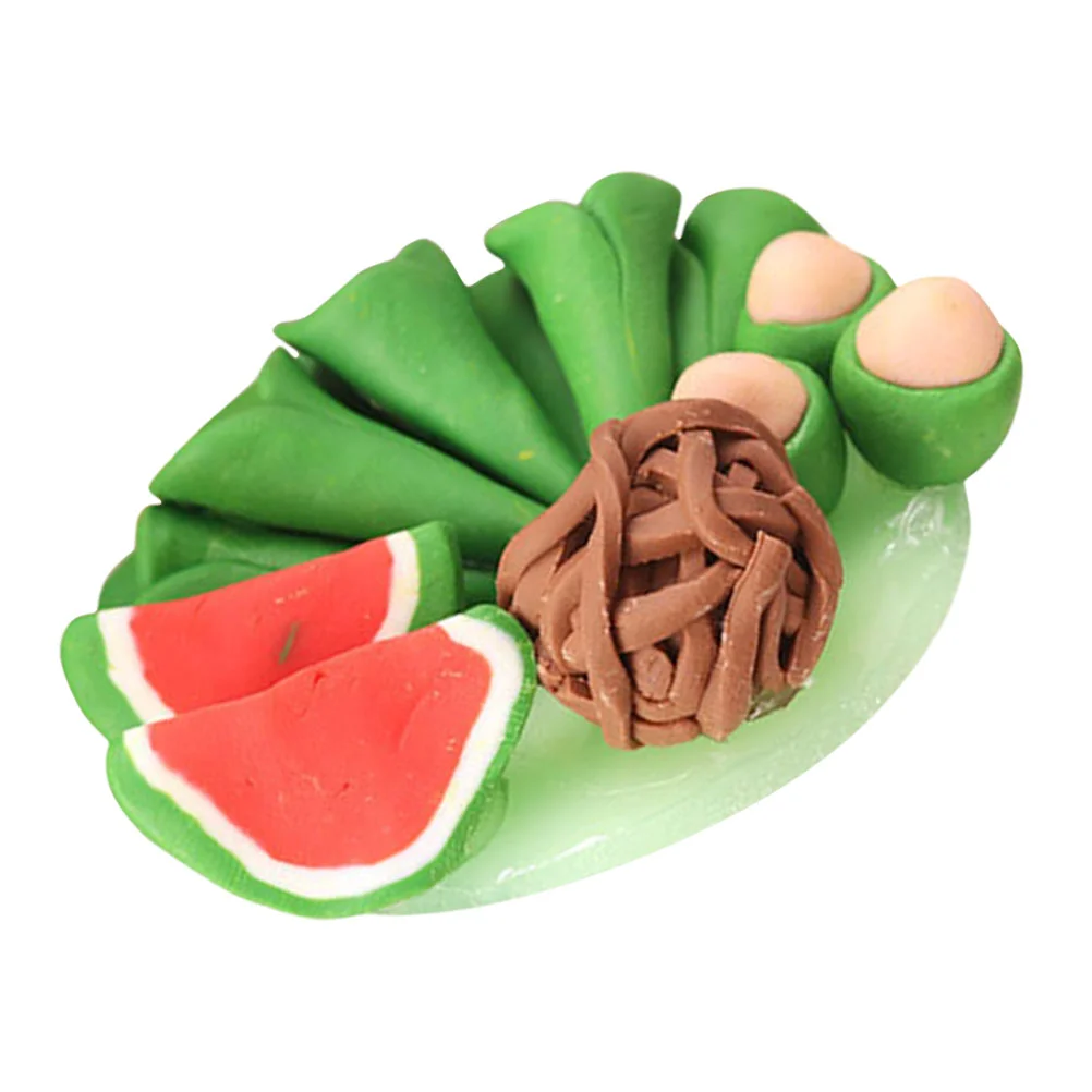 

Miniature Fruit Plate Model Ornament Mini House Decor Doll House Decoration