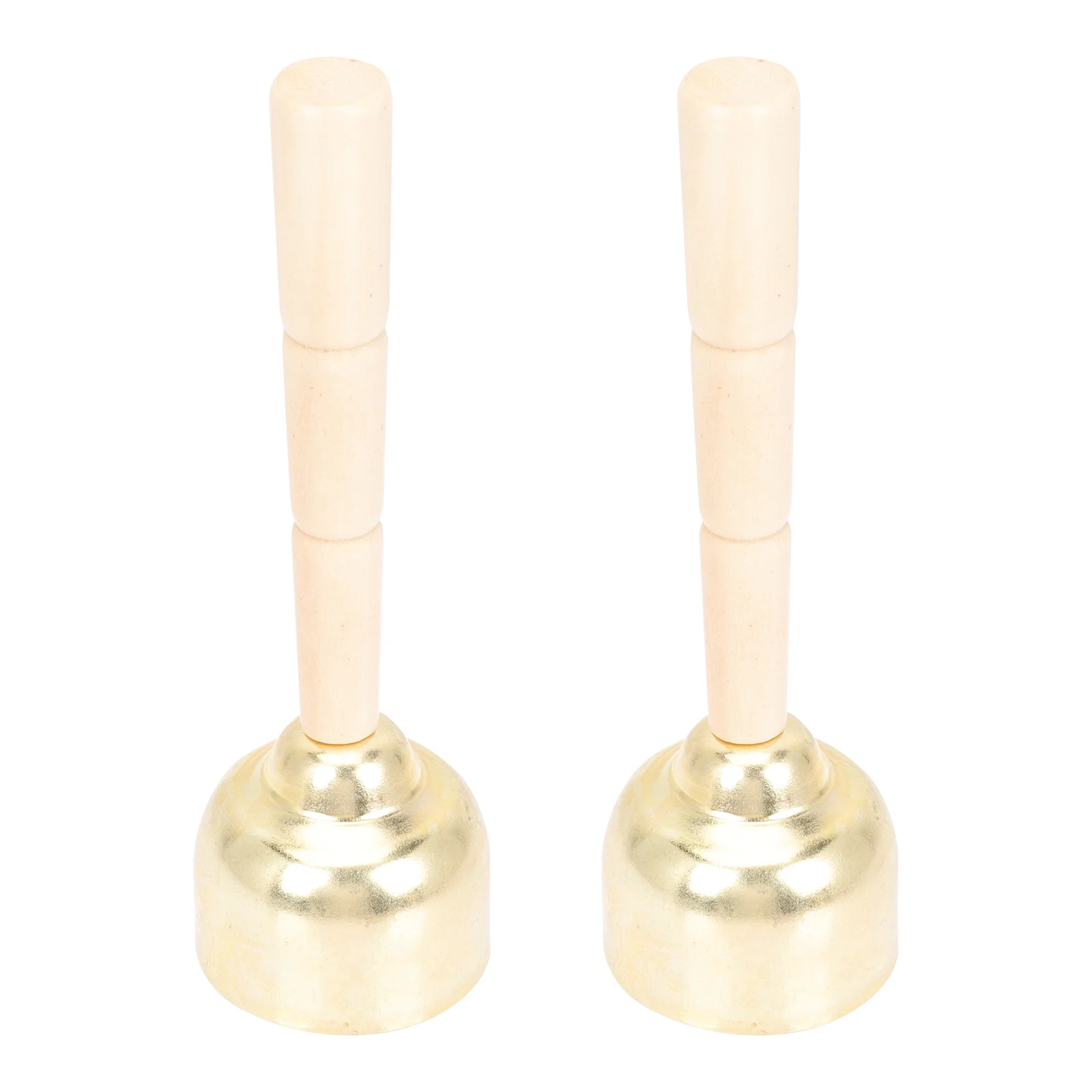 

2pcs Handheld Bell Toys Hand Bells Percussion Instrument Children Musical Toys