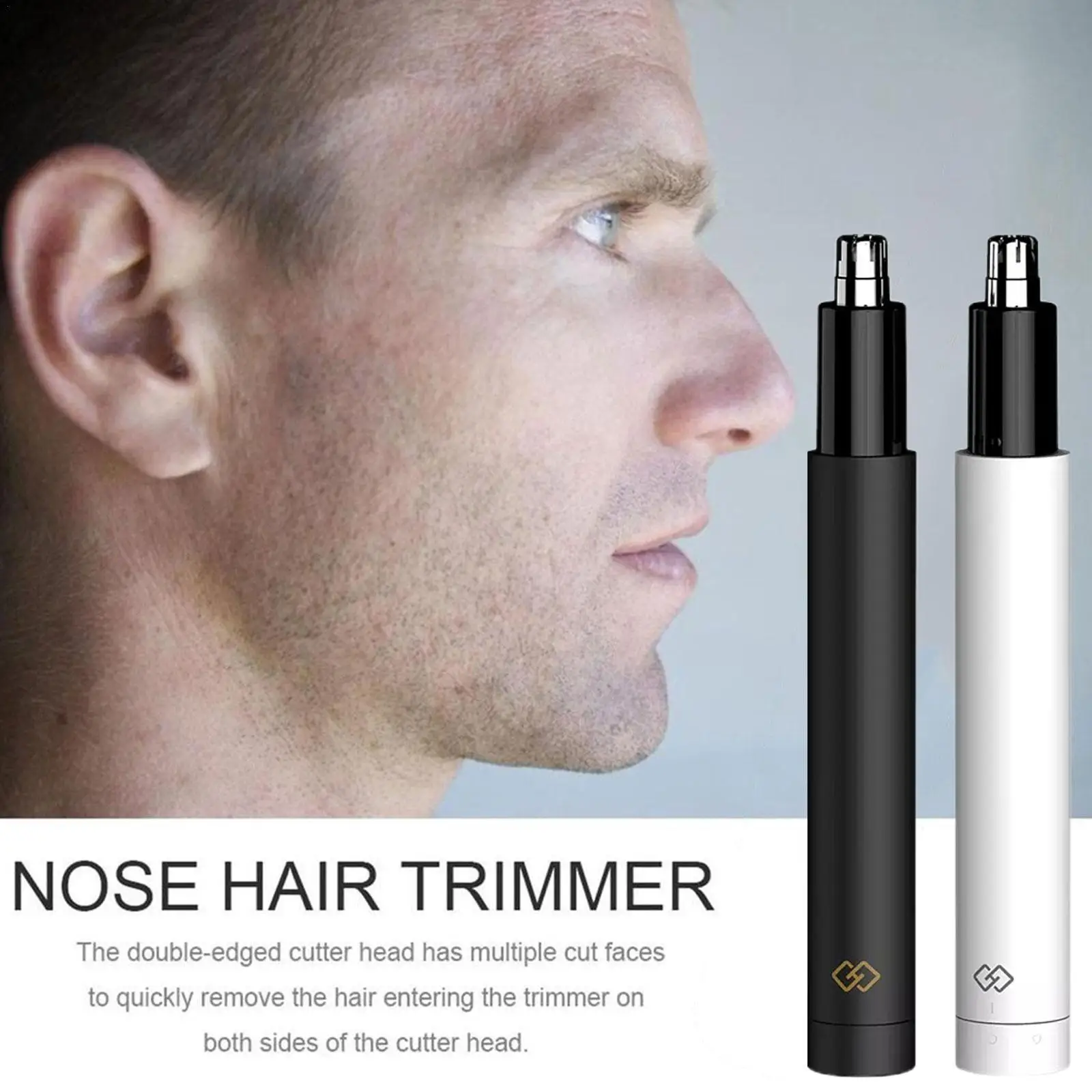 

Электрический триммер для волос в носу, перезаряжаемые ножницы для волос в носу для мужчин и женщин, брикет для чистки носа C5H7