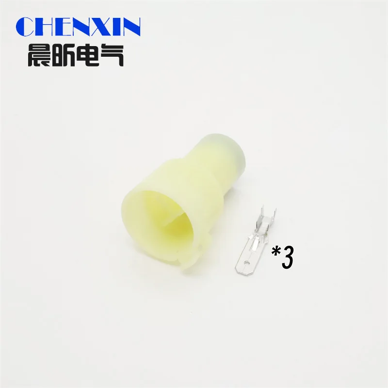 

Sumitomo, 3 контакта, 6,3 мм, женский и мужской круглый генератор Мопсов, кислородный датчик, автомобильный водонепроницаемый разъем свечи зажигания 6187-3551 6180-3541