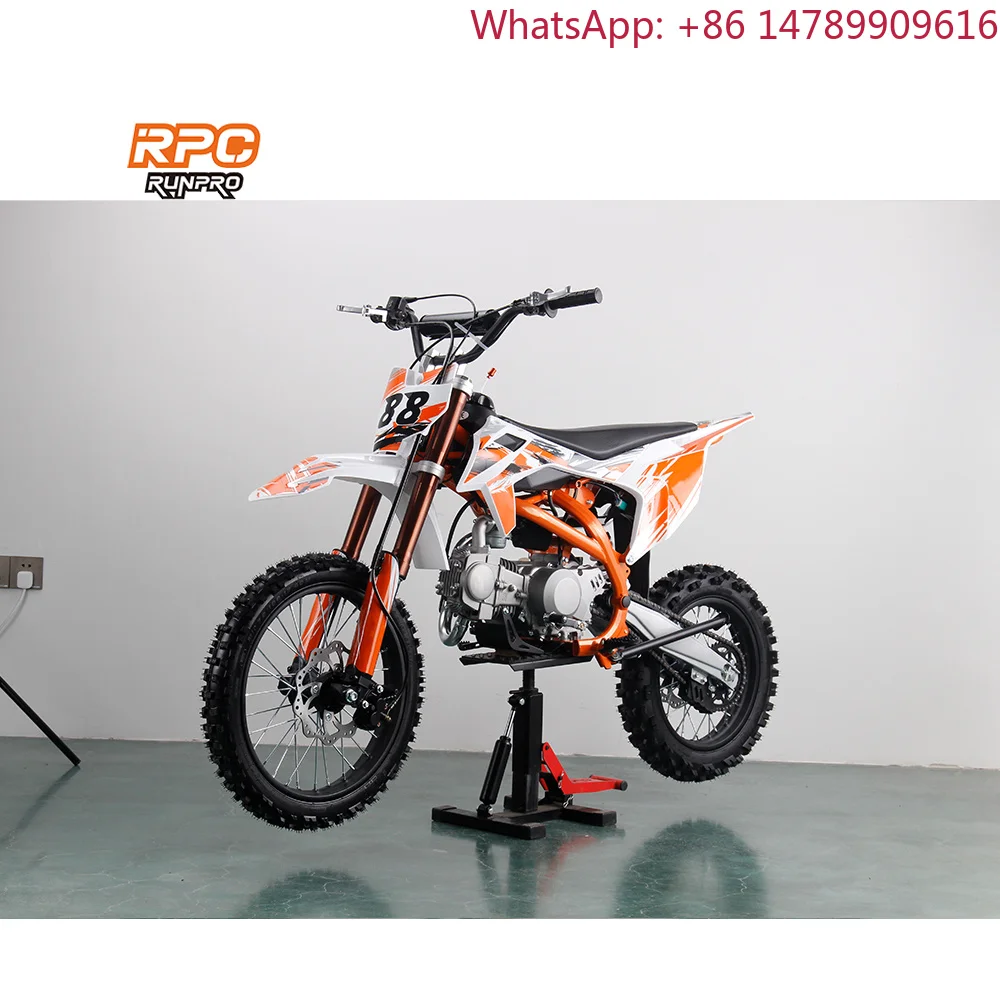 Фото Мотоцикл для бездорожья с низким/средним крутящим моментом, 125cc, 140cc, 160cc, мини-мопед, гоночный спортбайк, питбайк, бесщеточный двигатель №1