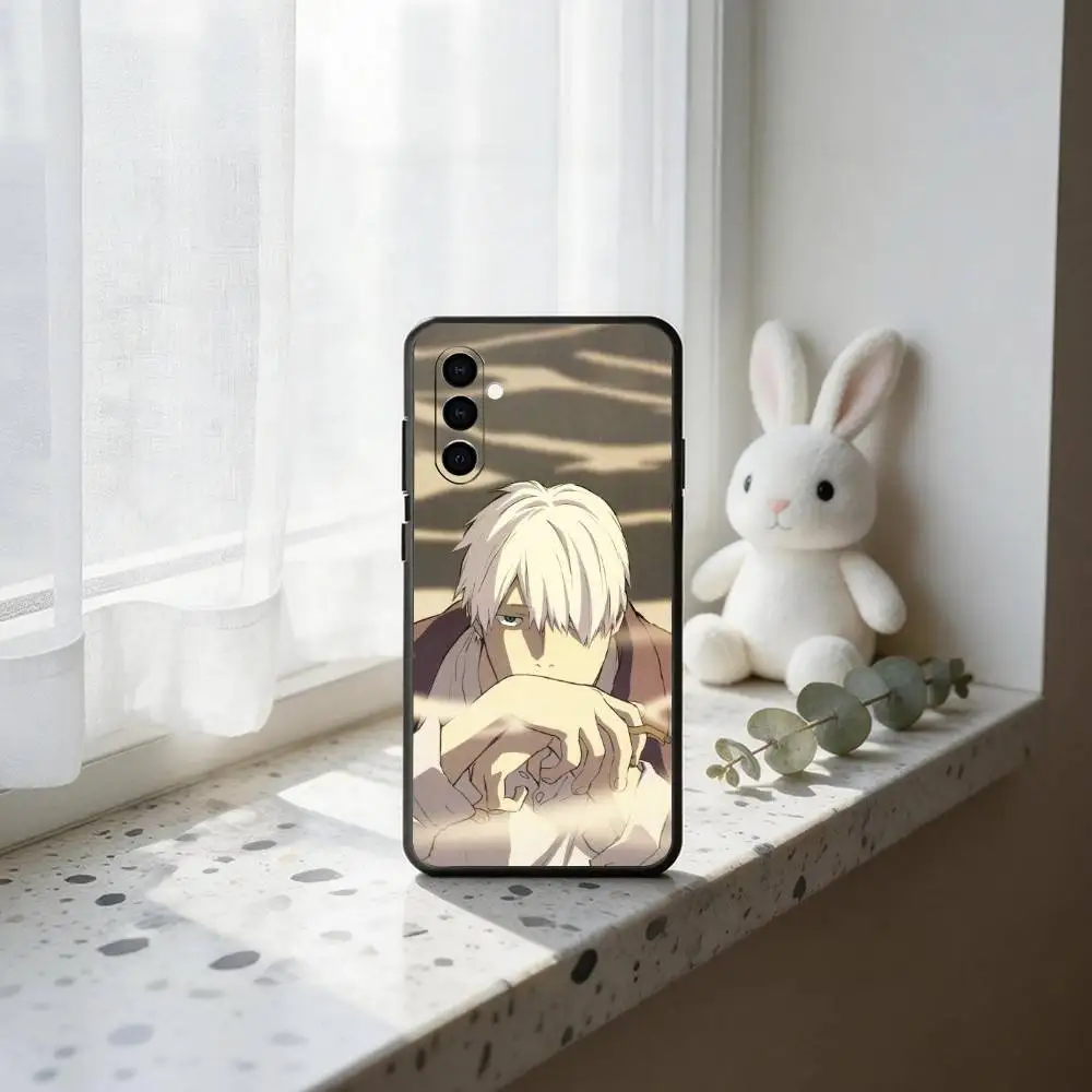 Фото Чехол для телефона Anime M-Mushishi G-Ginko для Samsung Galaxy A73, A72, A71, A70, A53, A52, A51, другие модели, мягкий черный чехол №5