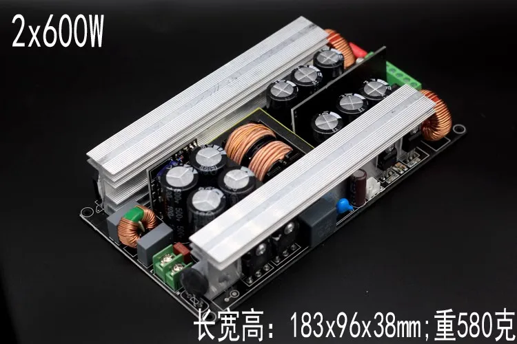 

2x600 Вт стерео двухканальная плата цифрового усилителя мощности с переключателем питания 2x600 Вт с защитой динамика