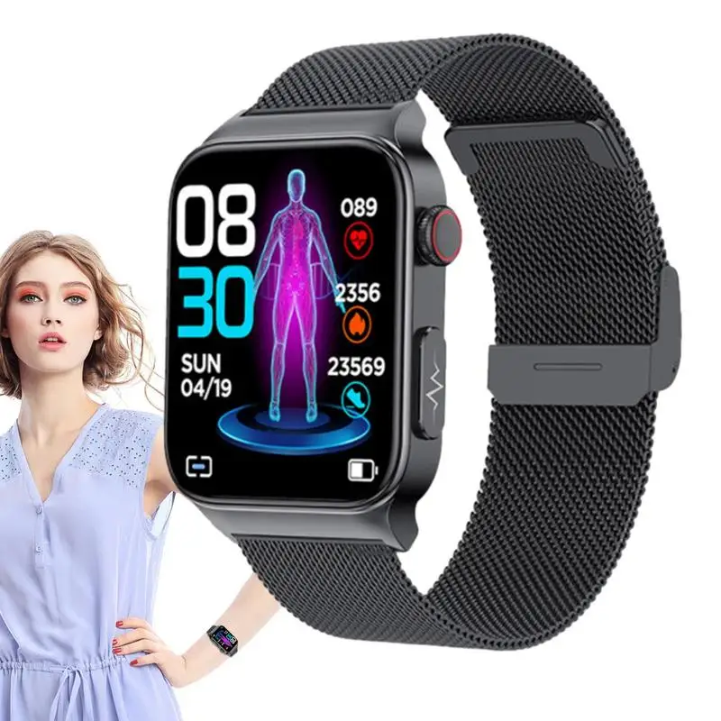 

Blood Sugar Watch Waterproof Smart Watch Fitness Trackers Watch Smart Watch For Diabetics Blood Glucose Heart Monitor Smartwatch