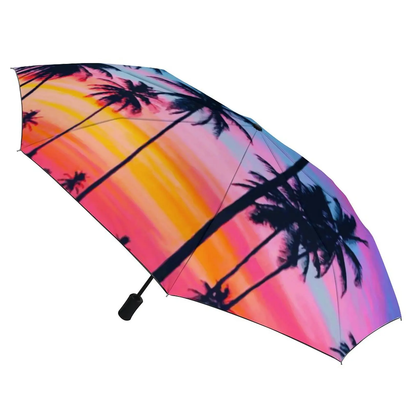 Зонт Miami Sunset с принтом пальмов стильный зонт на лобовое стекло автоматический