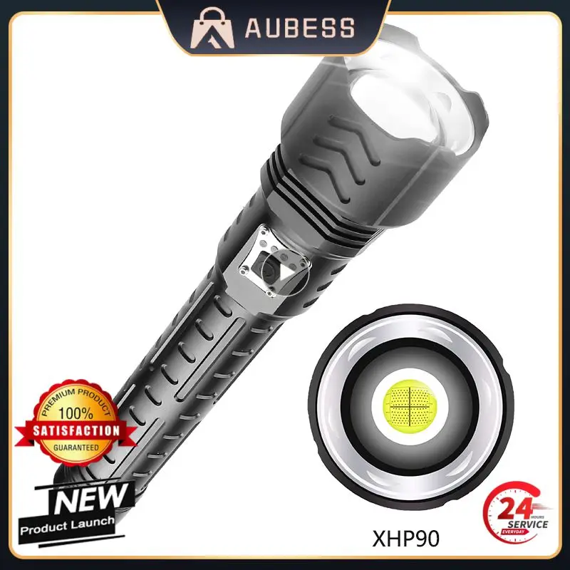 

XHP90 LED Outdoor Flashlight Telescopic Zoom Torch USB Charging Hand Lamp For Outdoor Camping Car