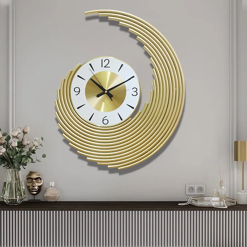 

Luxury Large Wall Clock Original Aesthetic Interior Design Modern Living Room Wall Clock Stylish Gold Reloj Pared Home Decor