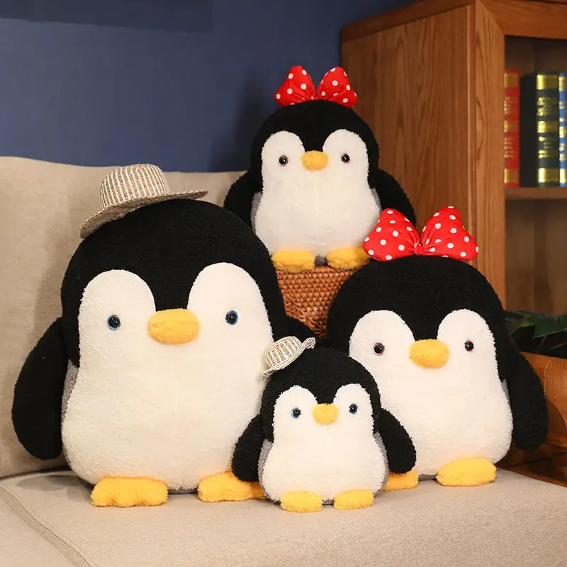 

Cute Stuffed Couple Penguin Dolls Lovely Animal Penguin Plushie Pillow Kawaii Hug Toys for Children Girls Birthday Gifts