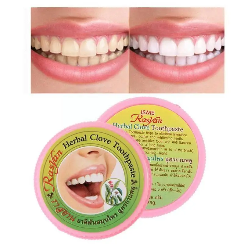 

Thailand Whitening Tooth Powder Allergic Antibacterial Toothpaste Tooth Yellow Removal Care Paste Dentifrice Stains Herbal