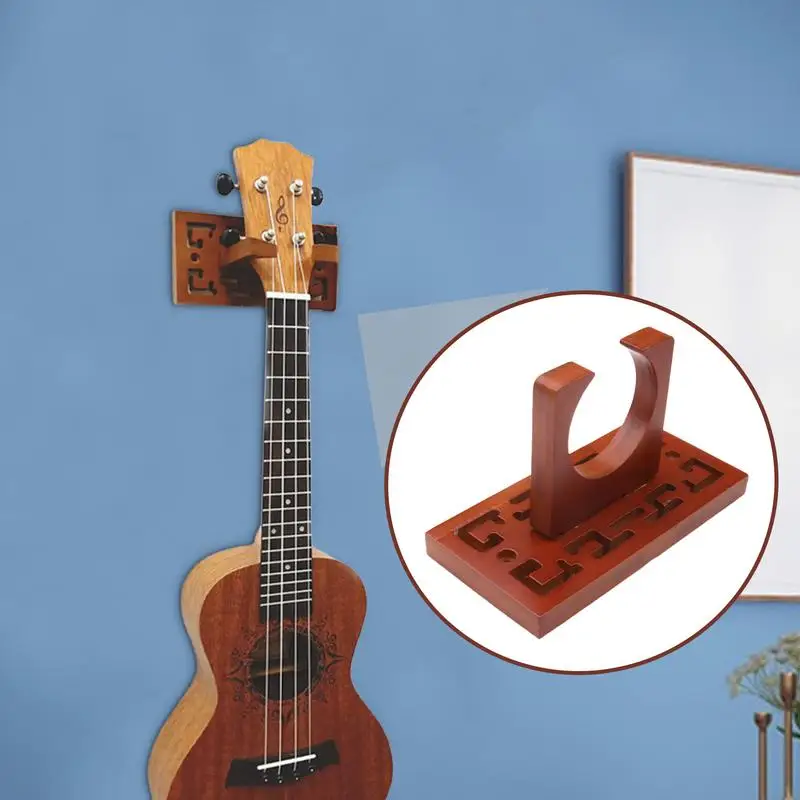 Настенное крепление для укулеле настенная вешалка гитары деревянная прочная