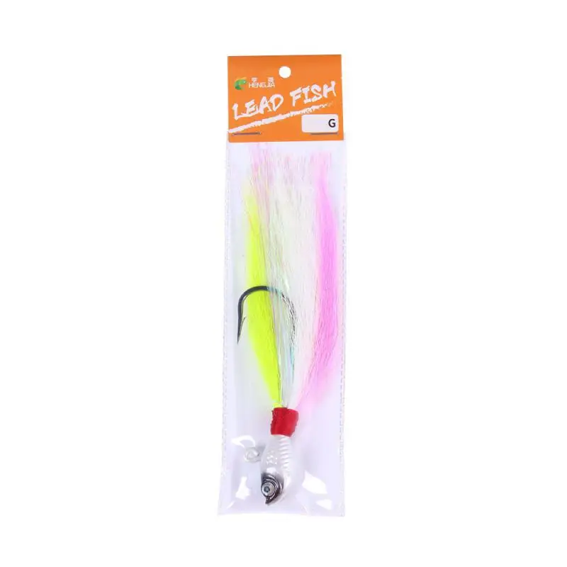 Приманки Bucktail 7 г 10 14 21 28 42 56 82 Металлический джиг-крючок Приманка для морской