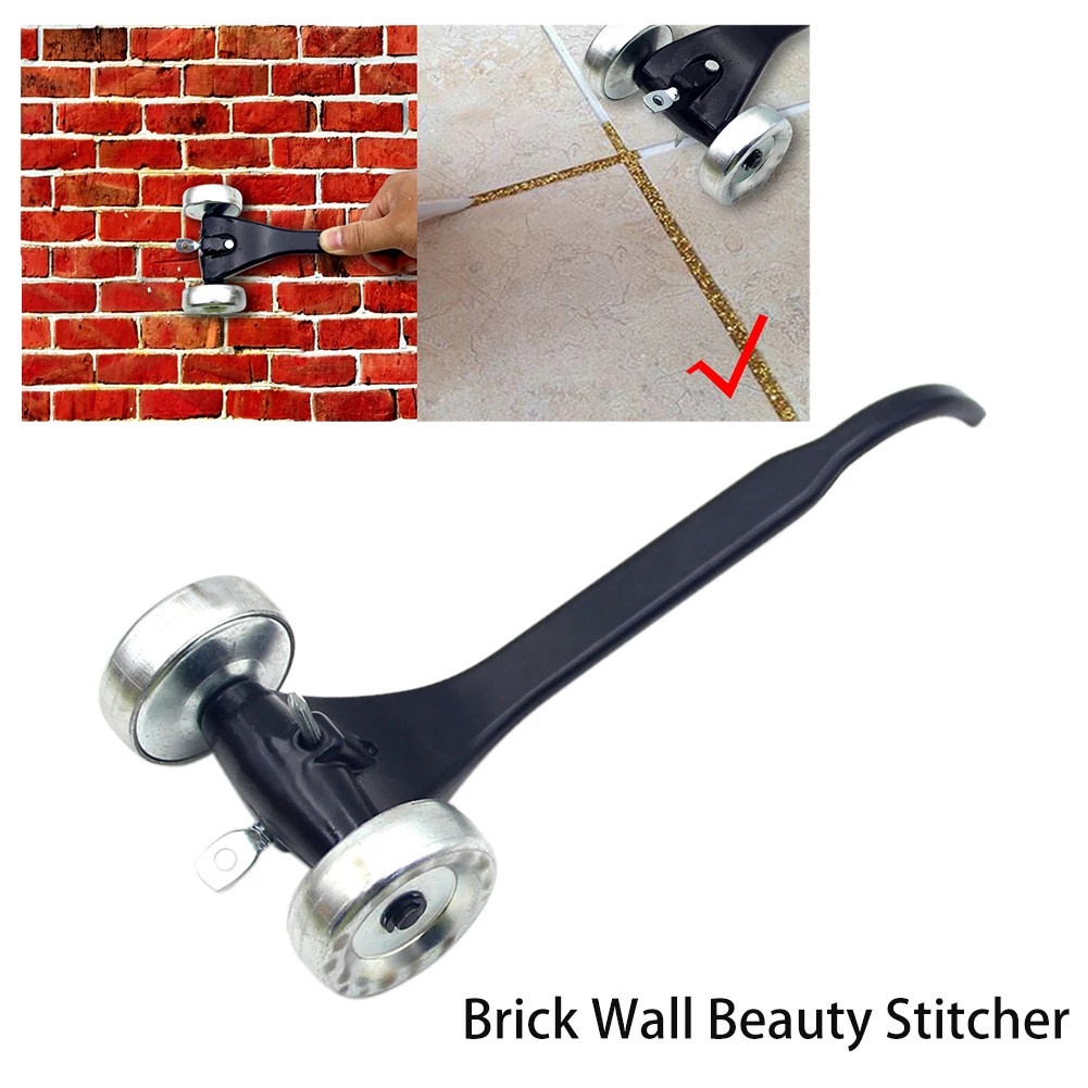 

Home Stitcher Worker Portable Brick Crack Cleaning Joint Raker Tool Ceramic Tile Skate Wheel Durable Cast Aluminum Accessories