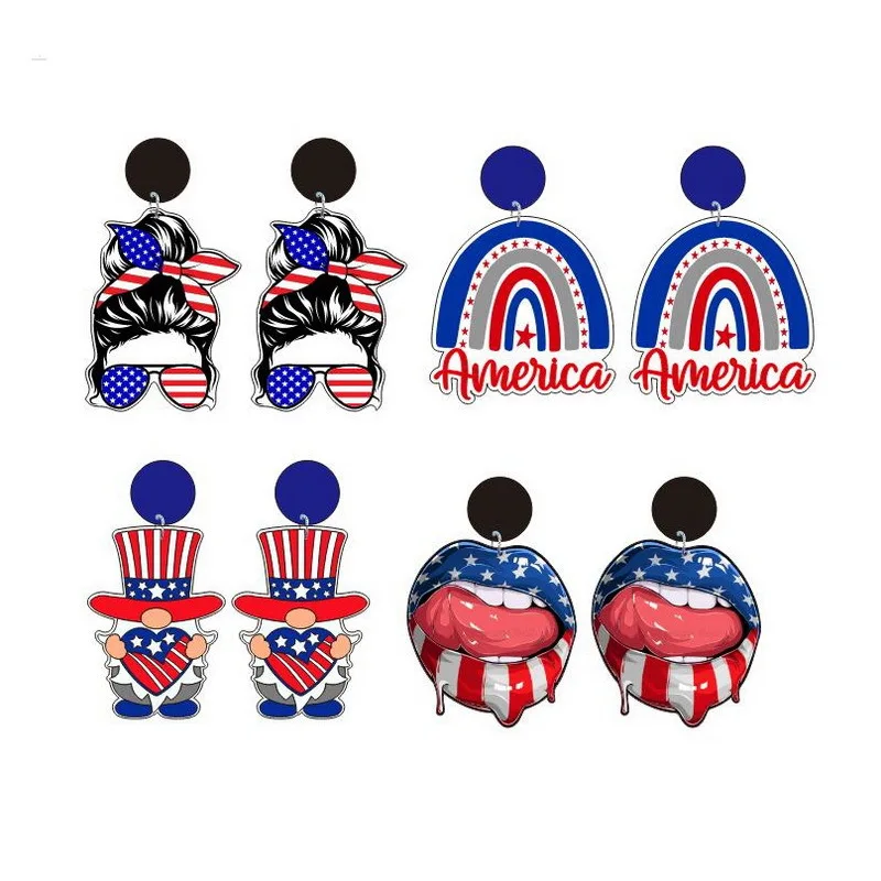 

cute flag earrings for women fashion jewelry