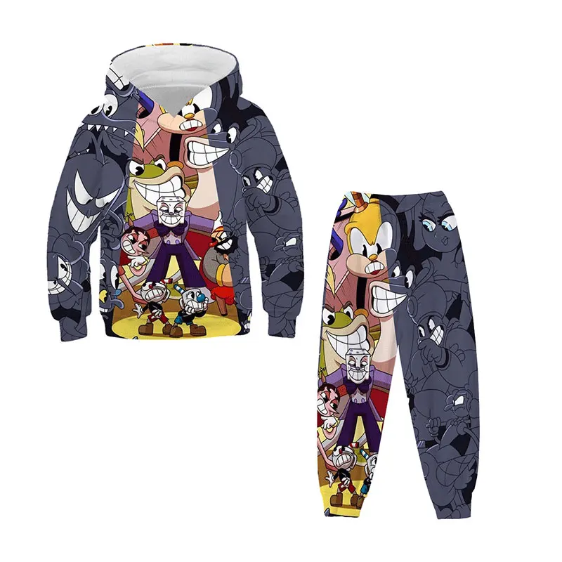 

2022 Original Spring and Autumn Children's Sweater Set, Cute Anime 3D Digital Printing Two-piece Set, Sports and Leisure Sweater
