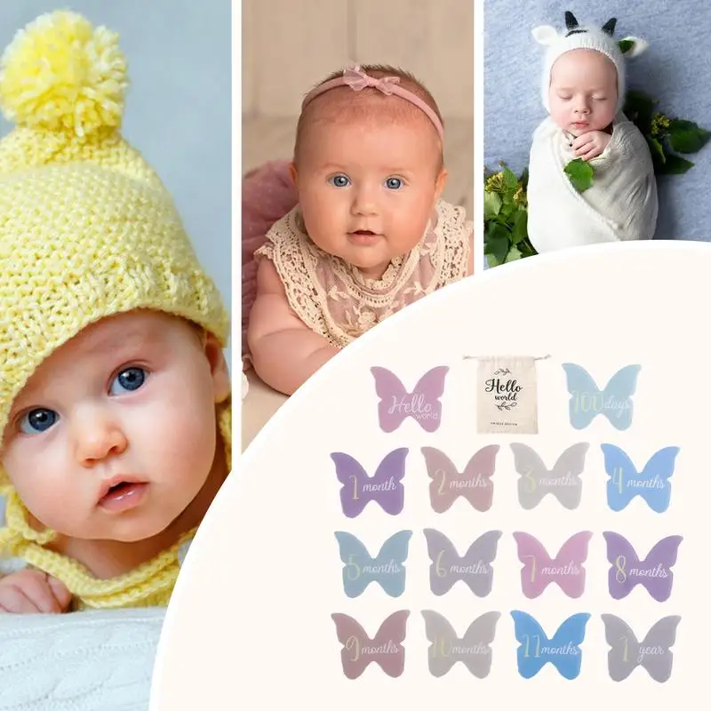 Месячные карты акриловый знак объявлений ребенка элегантные ежемесячные и диски